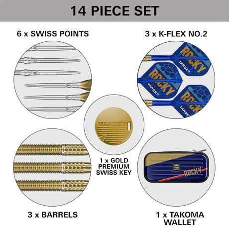 Target Darts Josh Rock Special Edition 95% Tungsten Steel Tip Darts