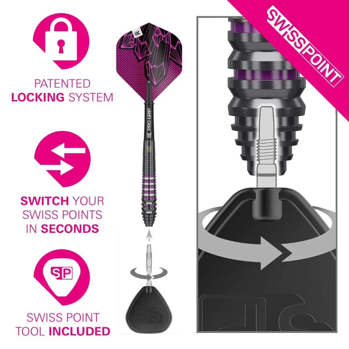 Target Darts Lorraine Winstanley G2 SP 90% Tungsten Steel Tip Darts
