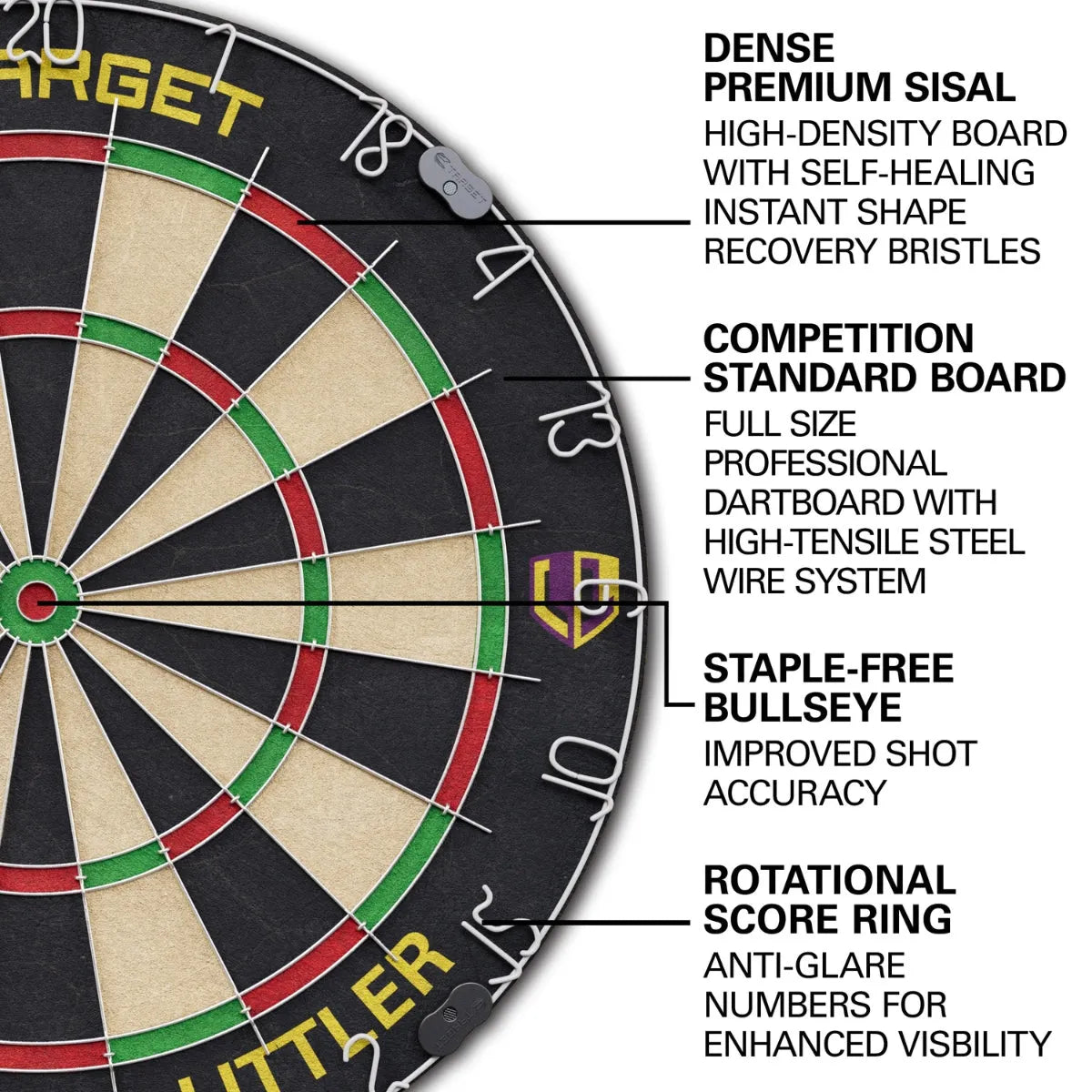 Target Darts Luke Littler Cabinet & Board Set