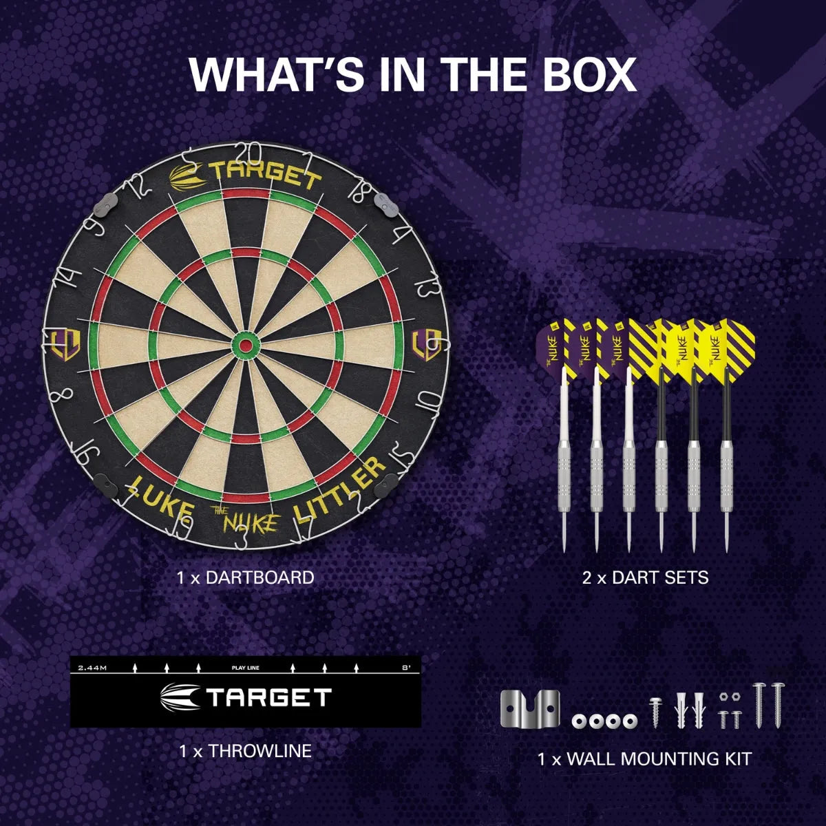 Target Darts Luke Littler Dartboard Set