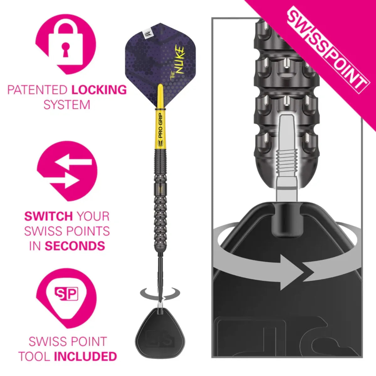 Target Darts Luke Littler Gen 1 SP 90% Tungsten Steel Tip Darts