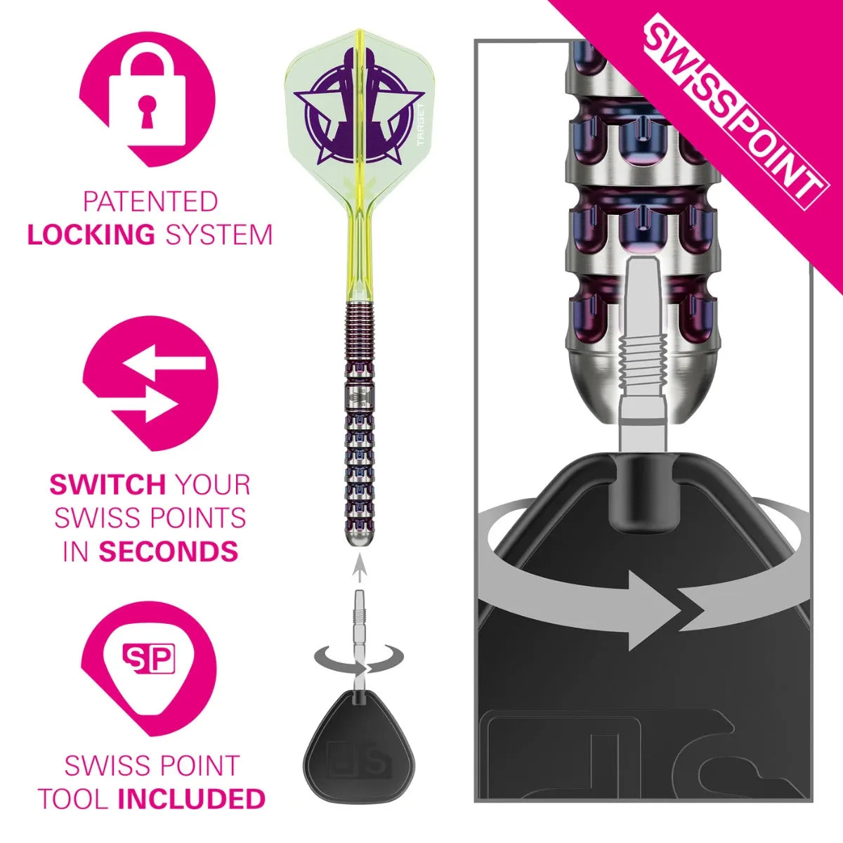 Target Darts Luke Littler World Champion 2025 Edition SP 90% Tungsten Steel Tip Darts