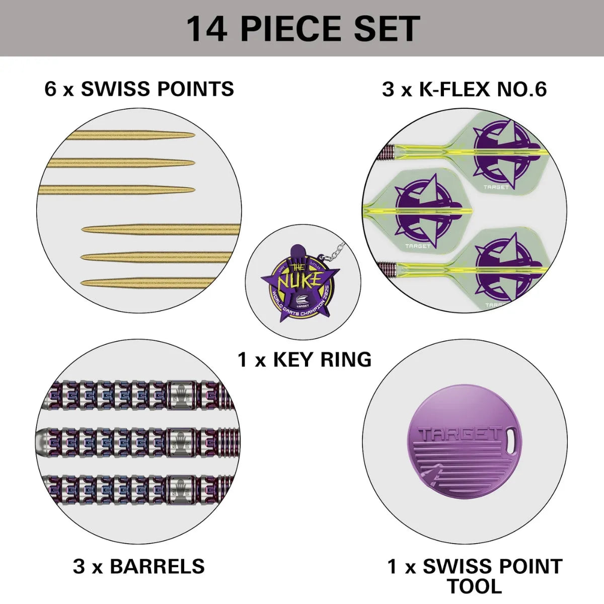 Target Darts Luke Littler World Champion 2025 Edition SP 90% Tungsten Steel Tip Darts
