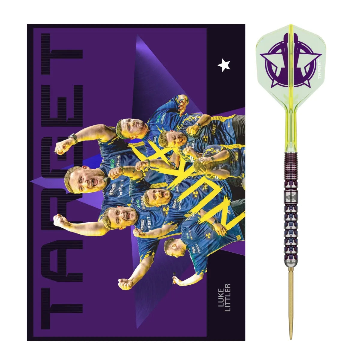 Target Darts Luke Littler World Champion 90% Steel Tip Darts