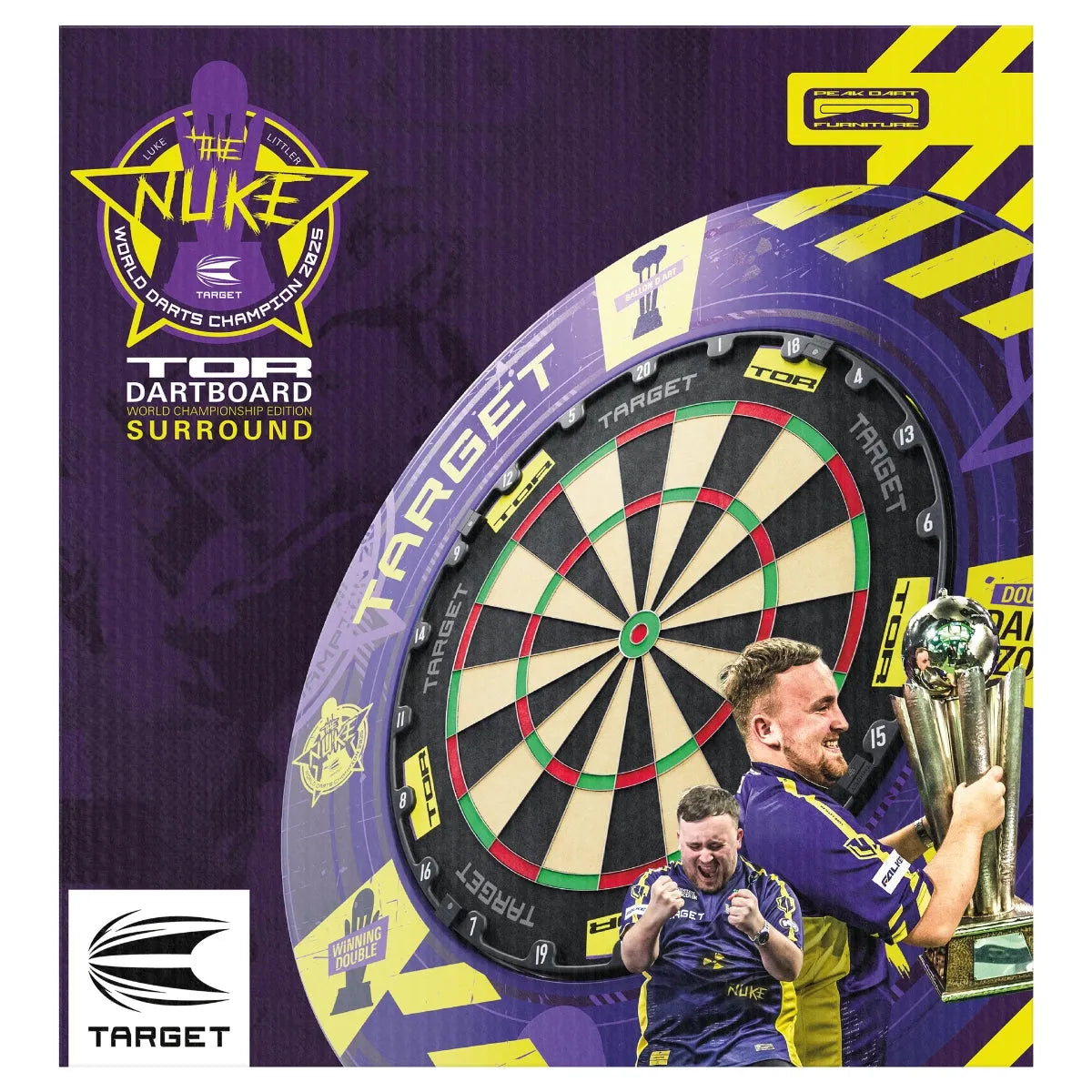 Target Darts Luke Littler World Champion Surround & TOR Board Bundle