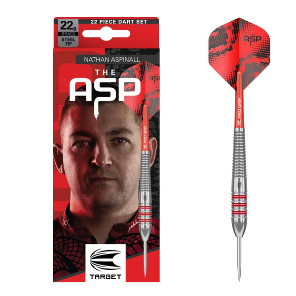 Target Darts Nathan Aspinall Brass Steel Tip Darts-1-22 GRAM-Premier Darts