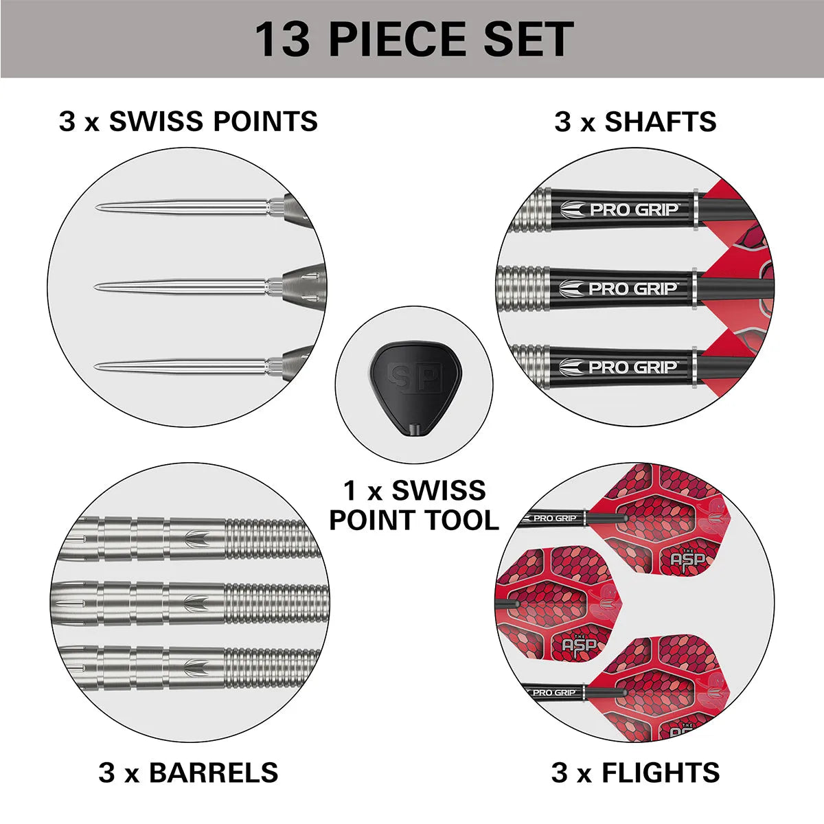 Target Darts Nathan Aspinall Gen 1 SP 90% Tungsten Steel Tip Darts