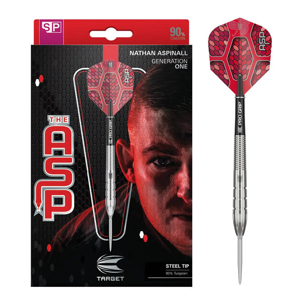 Target Darts Nathan Aspinall Gen 1 SP 90% Tungsten Steel Tip Darts-1-22 GRAM-Premier Darts