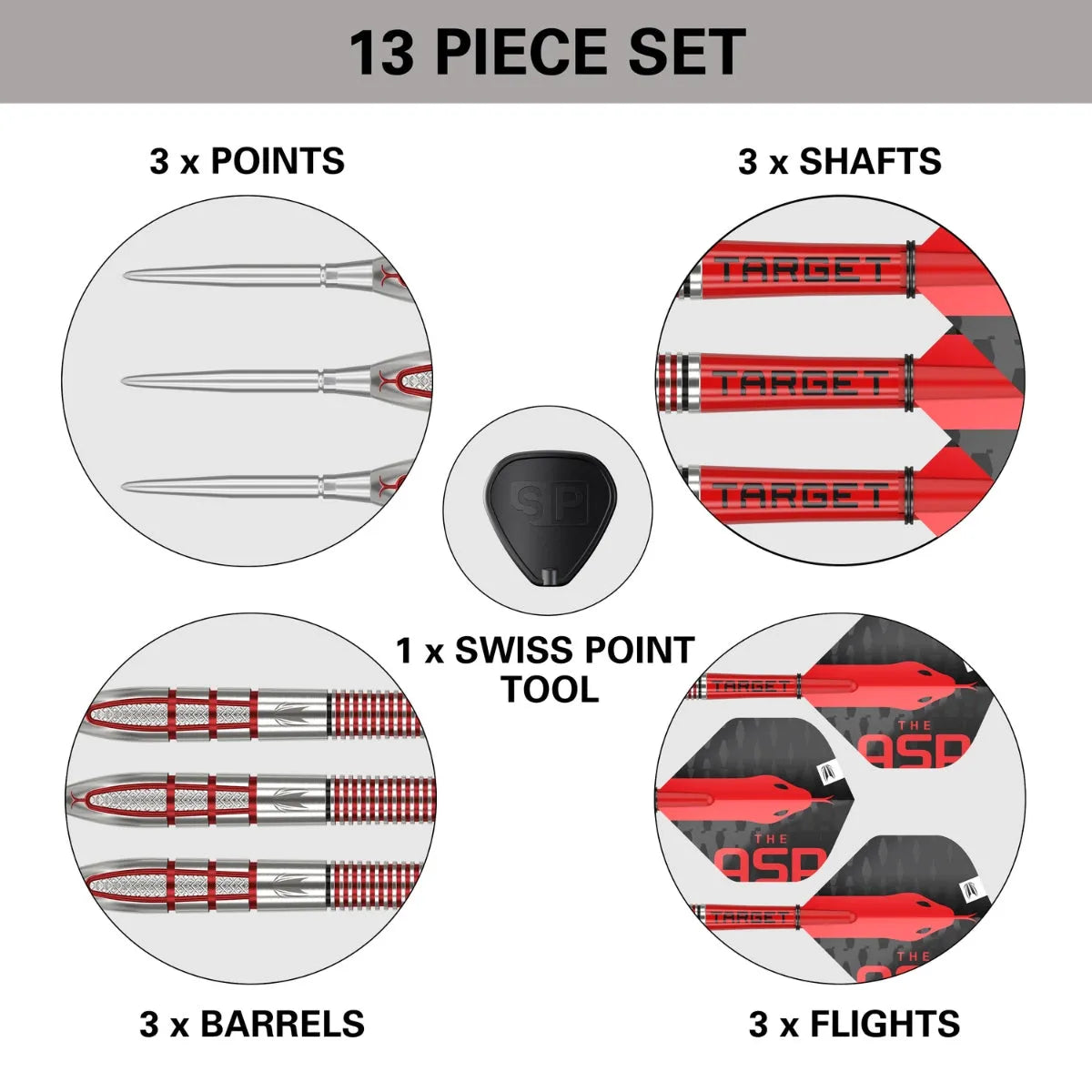 Target Darts Nathan Aspinall Gen 2 SP 95% Tungsten Steel Tip Darts