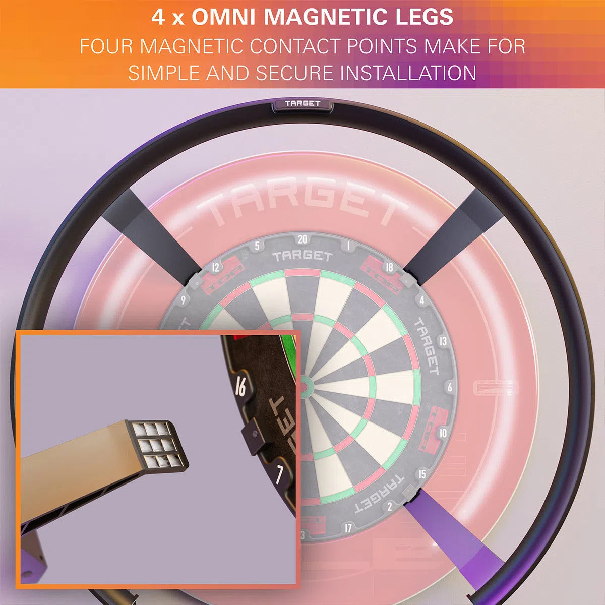 Target Omni Scoring System, Tor Dart Board & Virt Camera Bundle-4-Premier Darts