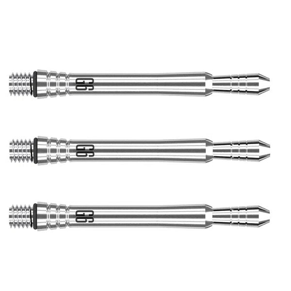 Target Darts Phil Taylor Gen 6 Shafts-1-Silver-Medium-Premier Darts