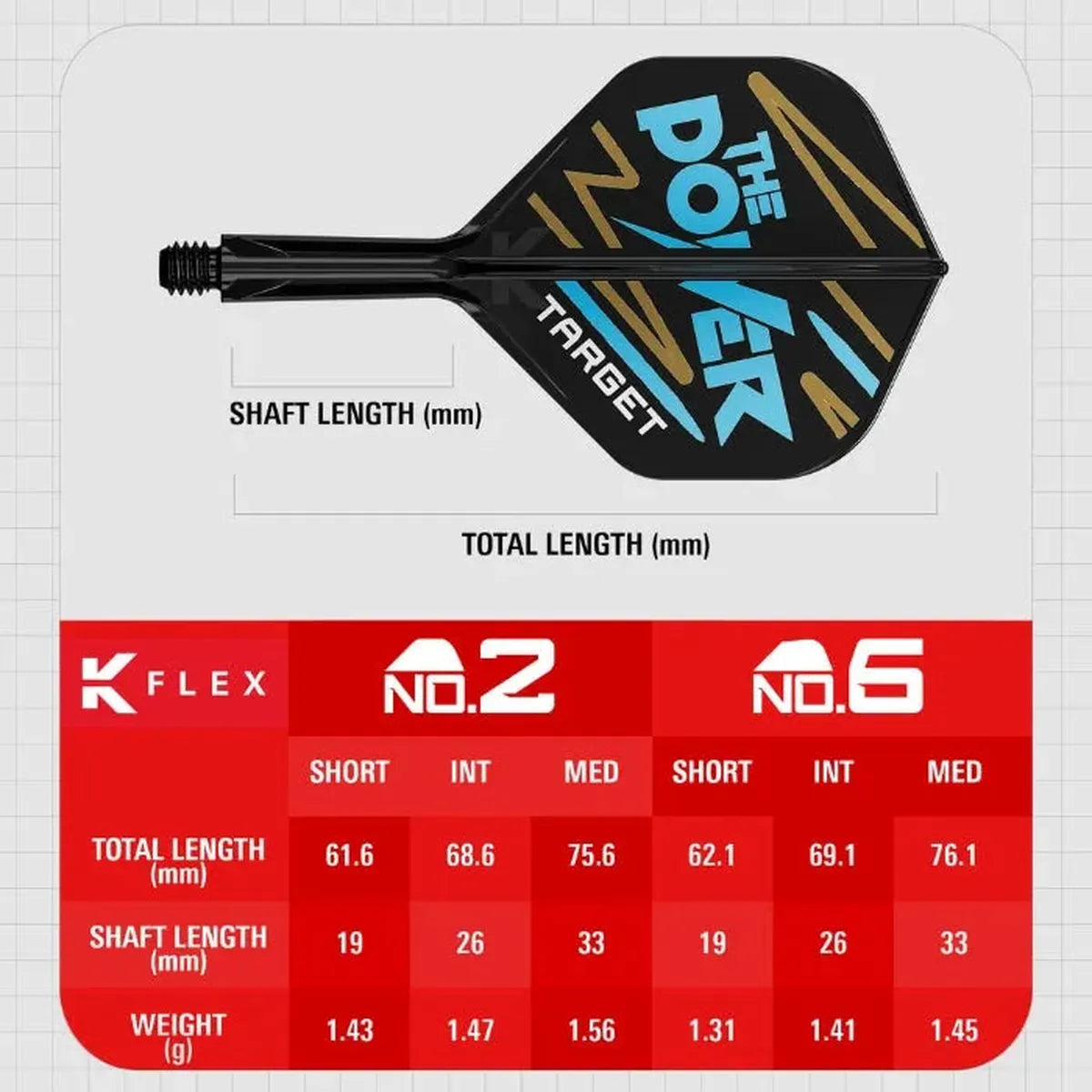 Target Darts Phil Taylor K-Flex Flight System No2