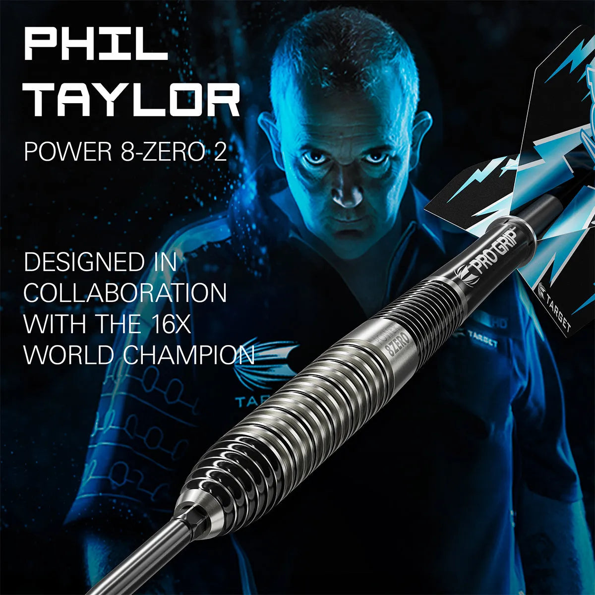 Target Darts Phil Taylor Power 8Zero 2 SP 80% Tungsten Steel Tip Darts