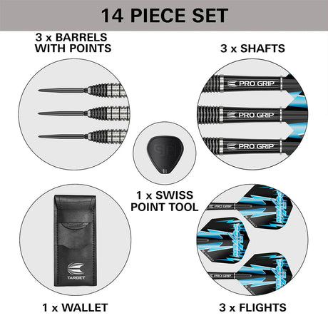 Target Darts Phil Taylor Power 8Zero 2 SP 80% Tungsten Steel Tip Darts