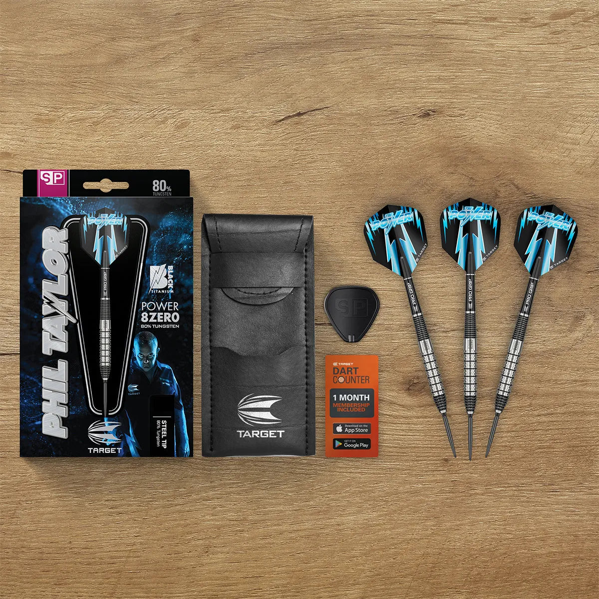 Target Darts Phil Taylor Power 8Zero 2 SP 80% Tungsten Steel Tip Darts