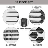 Target Darts Phil Taylor Power 8Zero 4 Black 80% Tungsten Steel Tip Darts