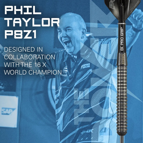 Target Darts Phil Taylor Power 8Zero Black 80% Tungsten Steel Tip Darts