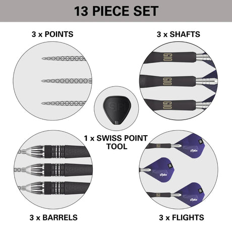 Target Darts Phil Taylor Power 9Five Gen 10 SP 95% Tungsten Steel Tip Darts