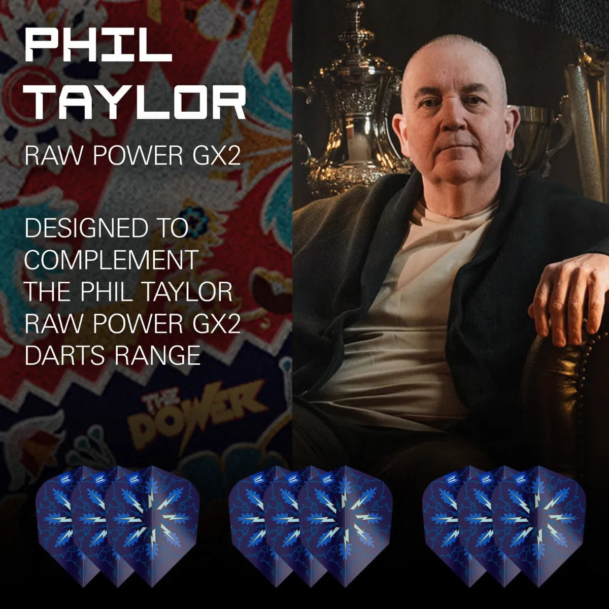 Target Darts Phil Taylor Power Gx2 Pro Ultra No6 Dart Flights x3 Sets