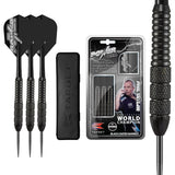 Target Darts Phil Taylor Power Storm Black Brass Steel Tip Darts