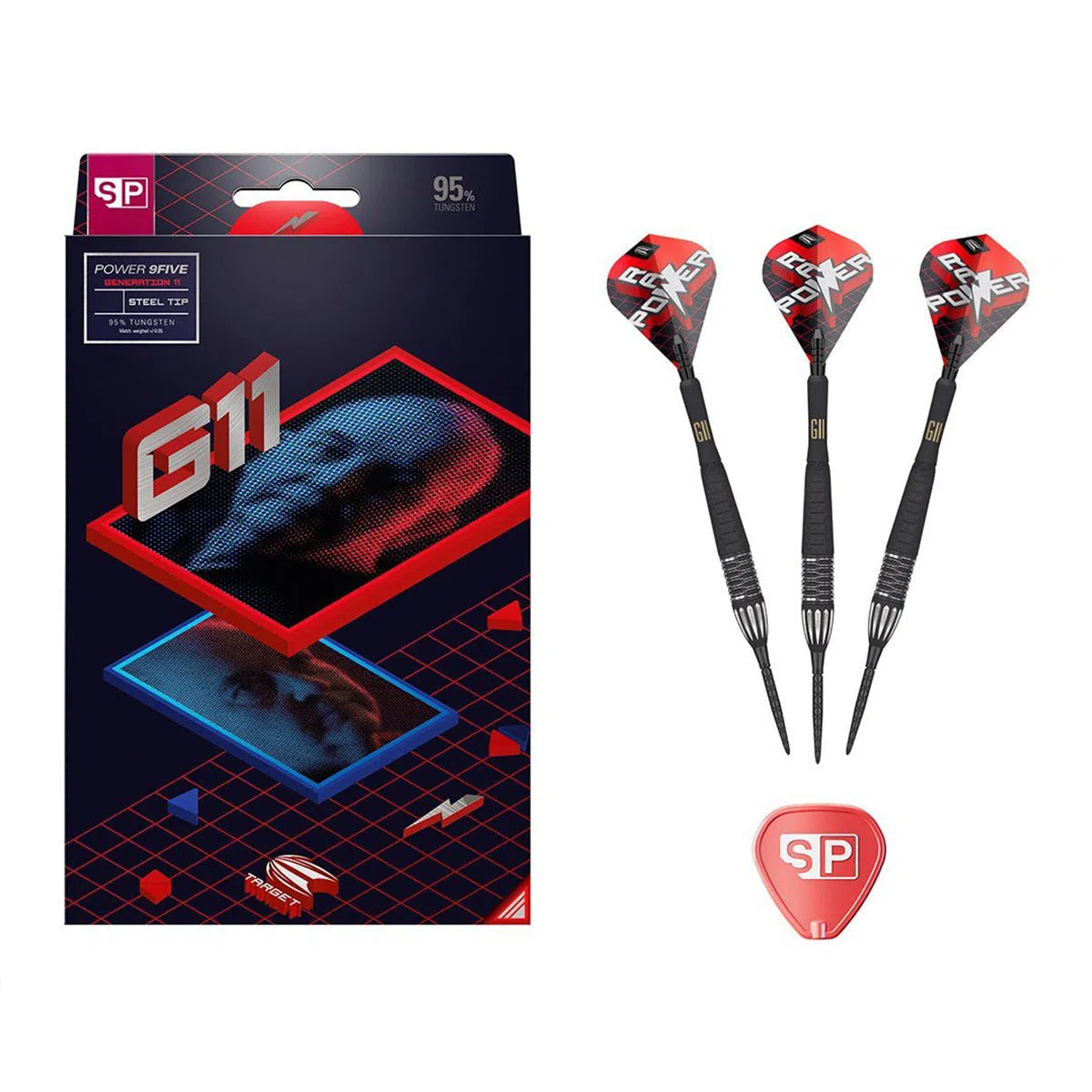 Target Phil Taylor Raw Power Gen 11 SP 95% Tungsten Steel Tip