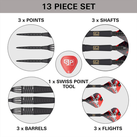 Target Darts Phil Taylor Raw Power 9Five Gen 11 SP 95% Tungsten Steel Tip Darts
