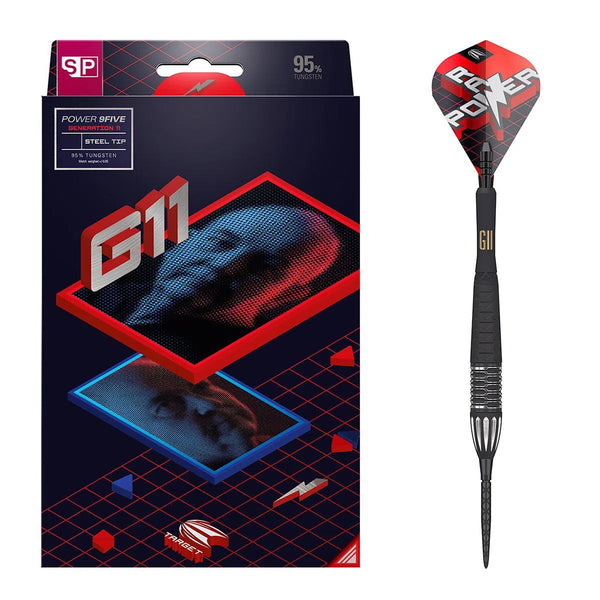 Target Darts Phil Taylor Raw Power 9Five Gen 11 SP 95% Tungsten Steel Tip Darts-1-22 GRAM-Premier Darts