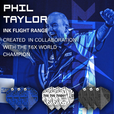 Target Darts Power Phil Taylor Ink No2 Flights x3 Sets