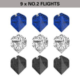 Target Darts Power Phil Taylor Ink No2 Flights x3 Sets