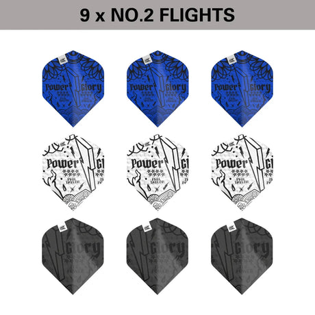 Target Darts Power Phil Taylor Ink No2 Flights x3 Sets