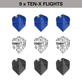 Target Darts Power Phil Taylor Ink TEN-X Flights x3 Sets
