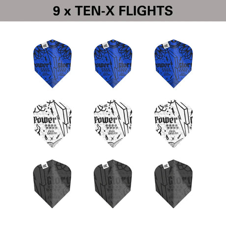 Target Darts Power Phil Taylor Ink TENX Flights x3 Sets
