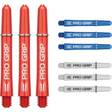 Target Darts Pro Grip Shafts Set - Red, Blue & White x3 Sets
