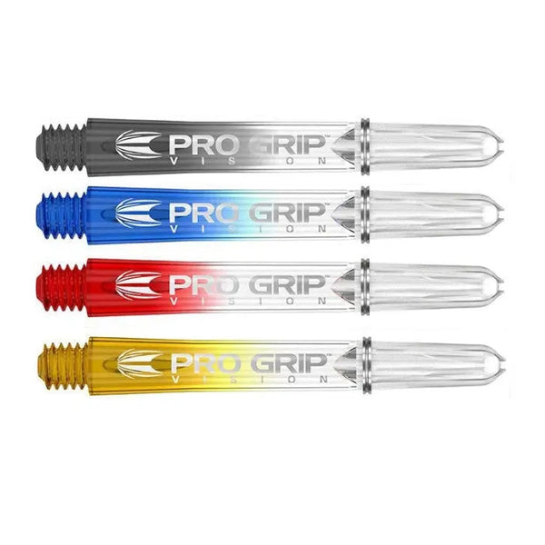 Target Darts Pro Grip Vision Dart Shafts x3 Sets-1-Black-Short-Premier Darts