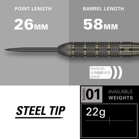 Target Darts RVB Brass 2023 Steel Tip Darts