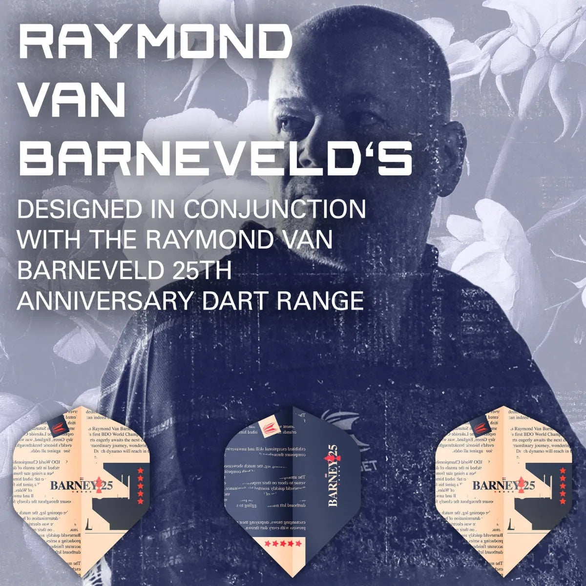 Target Darts Raymond Van Barneveld 25 No2 Flights x3 Sets