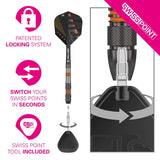 Target Darts Raymond Van Barneveld Black SP 80% Tungsten Steel Tip Darts
