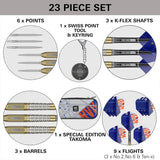 Target Darts Raymond Van Barneveld Chrono 95% Tungsten Steel Tip Darts