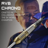 Target Darts Raymond Van Barneveld Chrono 95% Tungsten Steel Tip Darts