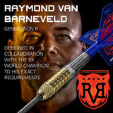 Target Darts Raymond Van Barneveld Gen6 95% Tungsten Steel Tip Darts
