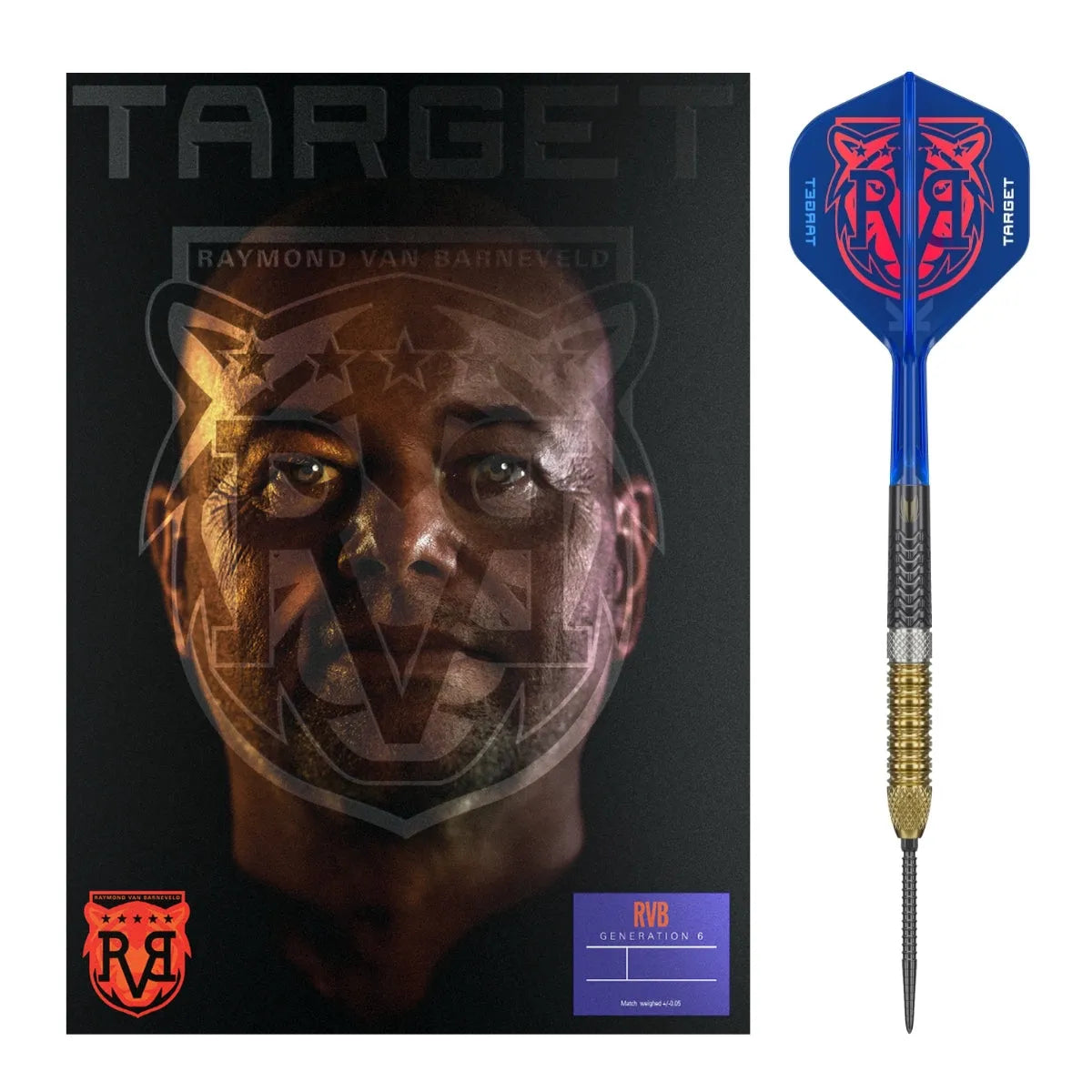 Target Darts RVB95 Gen 6 95% Tungsten Steel Tip Darts – Premier Darts