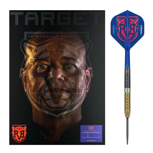 Target Darts Raymond Van Barneveld Gen6 95% Tungsten Steel Tip Darts-1-21 GRAM-Premier Darts