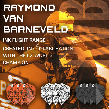 Target Darts Raymond Van Barneveld Ink No6 Flights x3 Sets