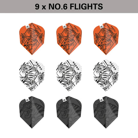 Target Darts Raymond Van Barneveld Ink No6 Flights x3 Sets