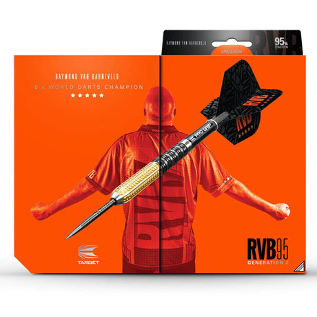 Target Darts Raymond Van Barneveld RVB95 Gen 2 95% Tungsten Steel Tip Darts