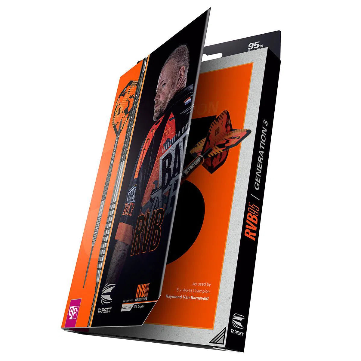 Target Darts Raymond Van Barneveld RVB95 Gen 3 SP 95% Tungsten Steel Tip Darts