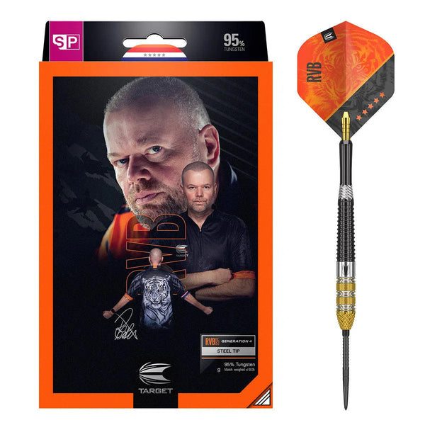 Target Darts Raymond Van Barneveld RVB95 Gen 4 SP 95% Tungsten Steel Tip Darts-1-21 GRAM-Premier Darts