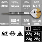 Target Darts Redux 01 SP 90% Tungsten Steel Tip Darts