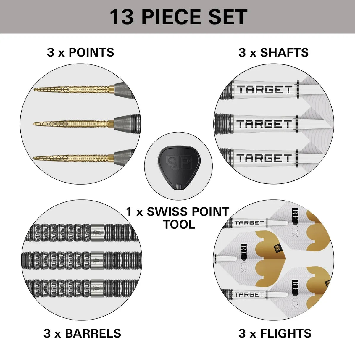 Target Darts Redux 01 SP 90% Tungsten Steel Tip Darts
