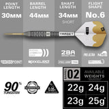 Target Darts Redux 02 SP 90% Tungsten Steel Tip Darts